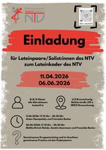 Einladung zum Lateinkader des NTV